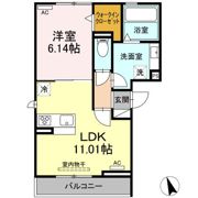 クラウンA＆Hの間取り画像