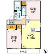 ロイヤルガーデンミルフィー F棟の間取り画像