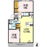 Kフルールの間取り画像