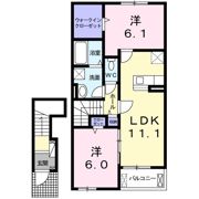 デェア フィオーレの間取り画像