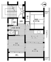 ビレッジハウス中川原2号棟の間取り画像