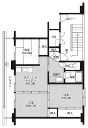ビレッジハウス羽後2号棟の間取り画像