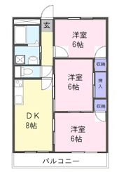 ドゥナーレ津新町Ⅱの間取り画像