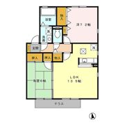 セジュール紫苑A棟の間取り画像