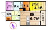 ネオメゾン可部の間取り画像