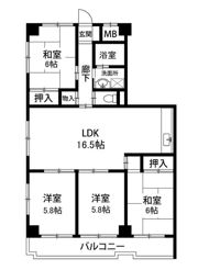 PLENDY矢部さくら通りの間取り画像