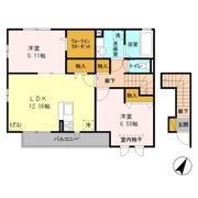ベルクレスト Ⅰの間取り画像