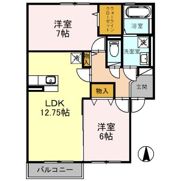 サウス コートの間取り画像