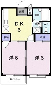 エルディム本地B棟の間取り画像