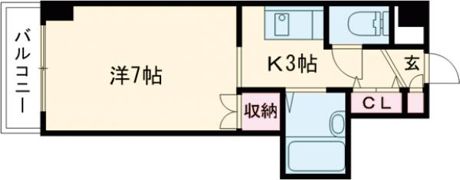 アサヒコートの間取り画像