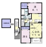 アルモニー倉敷Ⅲの間取り画像