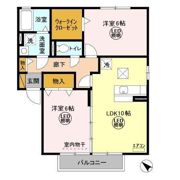 ヴァン・ボナール Bの間取り画像