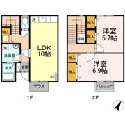 グランディパレス Bの間取り画像