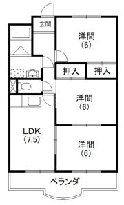 ロイヤルシティ高丘の間取り画像