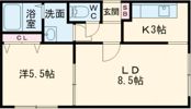 サンテラス新富の間取り画像