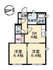 シャーメゾン山崎の間取り画像