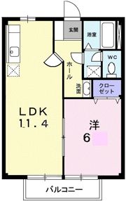 サニーフラットⅡの間取り画像