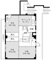 ビレッジハウス中貫2号棟の間取り画像