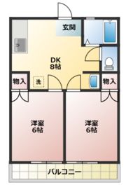 水野ハイツの間取り画像