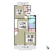 行田ハイツ1号棟の間取り画像