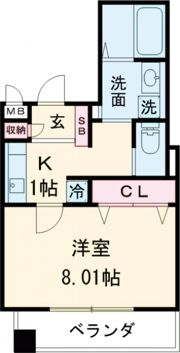 レジデンス富久寿の間取り画像