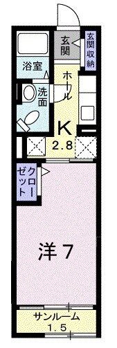 ディアコート河西の間取り画像