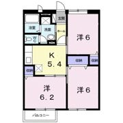エルディムはるかぜの間取り画像