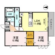 プレジール平安の間取り画像