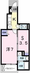 メゾン ド ペルレ 住村 Ⅰの間取り画像
