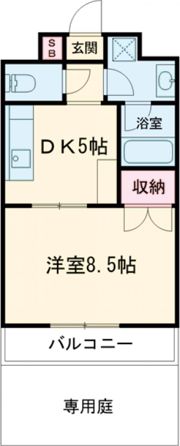 キャッスル水前寺の間取り画像
