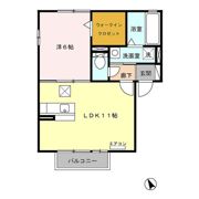 グランフィールズ Bの間取り画像