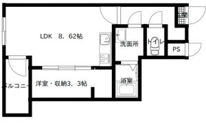 フリートフォルヴィラ古江新町Bの間取り画像