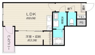 フリートフォルヴィラ古江新町Bの間取り画像