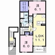 ピアナス・イリーデ Ⅰの間取り画像