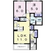 エルフィン 五番館の間取り画像