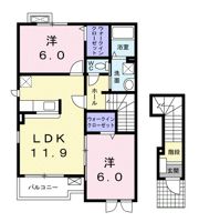 プリムローズ Cの間取り画像
