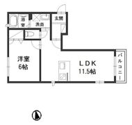 セレッソ浜町Cの間取り画像