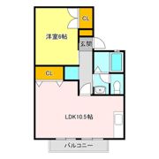 サンパティーク丸山B棟の間取り画像