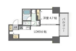 グランガーデン足代新町の間取り画像