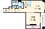 MODENA医大前の間取り画像