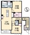 Azul Wisteria（アズールウィステリア）A棟の間取り画像