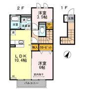 パセオプラシード成田 Dの間取り画像