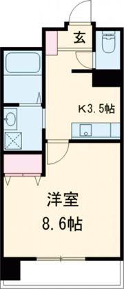 クロノス43水前寺の間取り画像