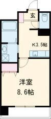 クロノス43水前寺の間取り画像