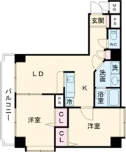 リバーヴュー長岡の間取り画像