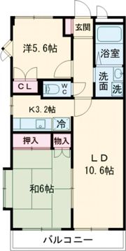 ヒルトップD棟の間取り画像