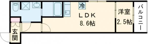セブンプロート海田市駅前の間取り画像