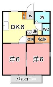 サンビレッジ大熊Aの間取り画像