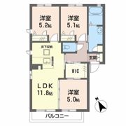 シャーメゾン東陽 A棟の間取り画像