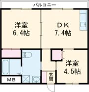 フレール水前寺の間取り画像